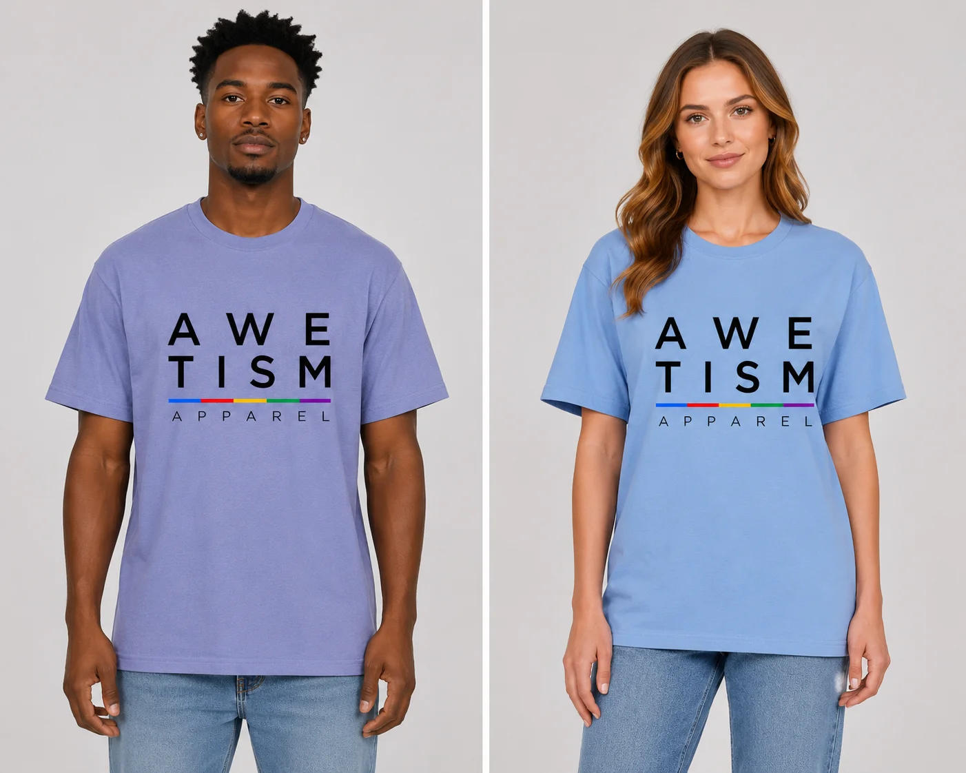 Awetism Bold Block Graphic Tee image 1