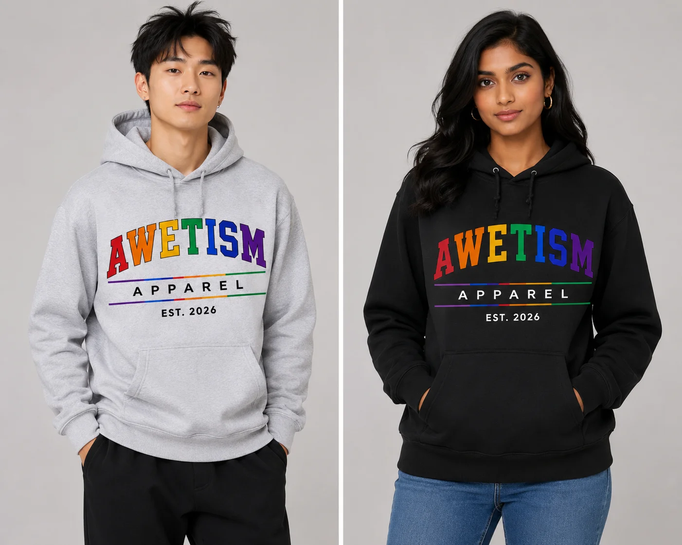 Classic Awetism Varsity Hoodie image 1